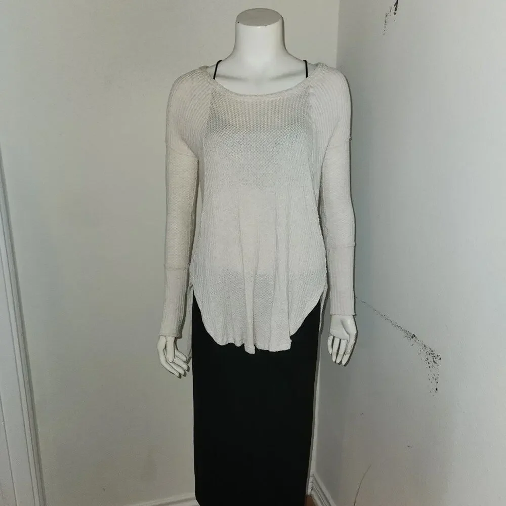 FREE PEOPLE VENTURA Raglan Thermal Top || EUC || sz  XS